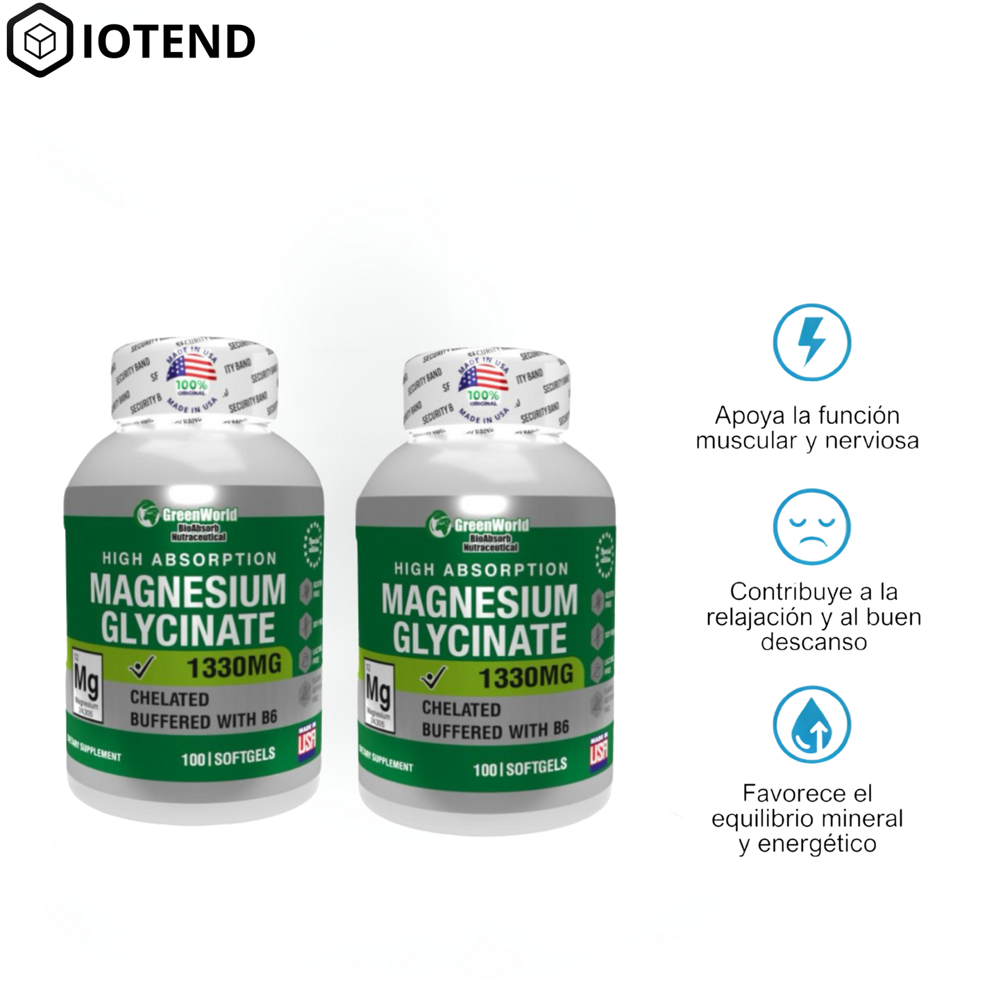 GLICINATO DE MAGNESIO X 100 SOFTGELS X 2
